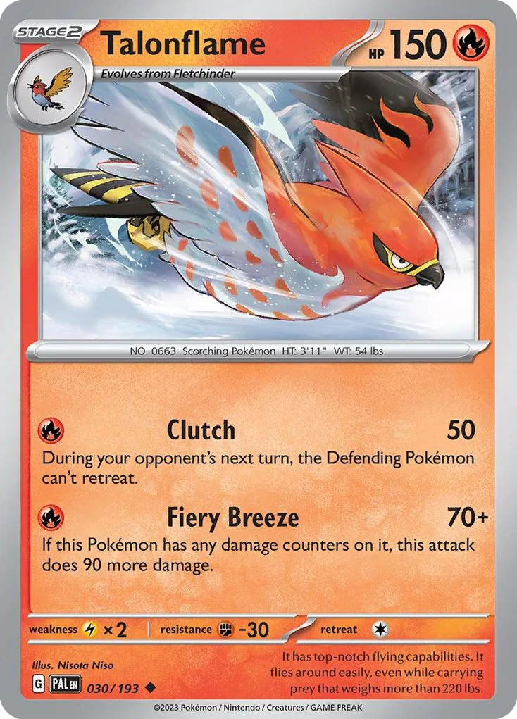 Talonflame (PAL 030) – Paldea Evolved – Normal