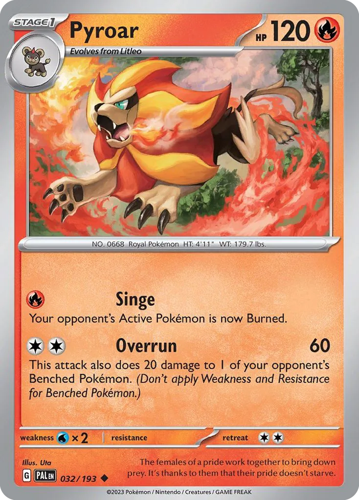 Pyroar (PAL 032) – Paldea Evolved – Normal