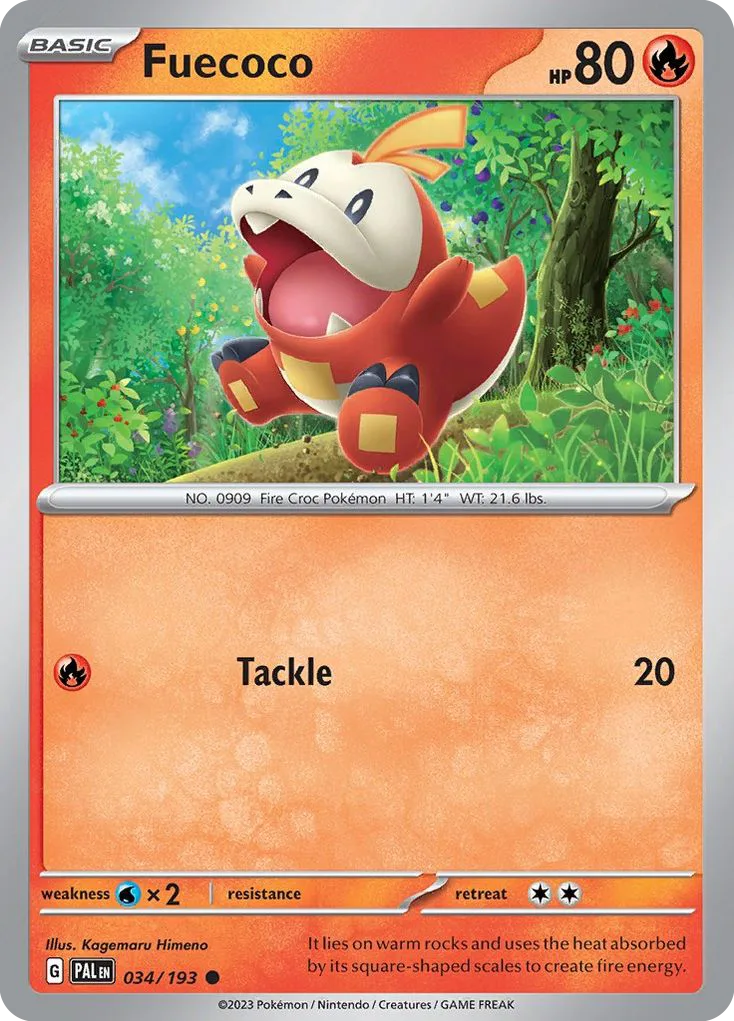 Fuecoco (PAL 034) – Paldea Evolved – Normal