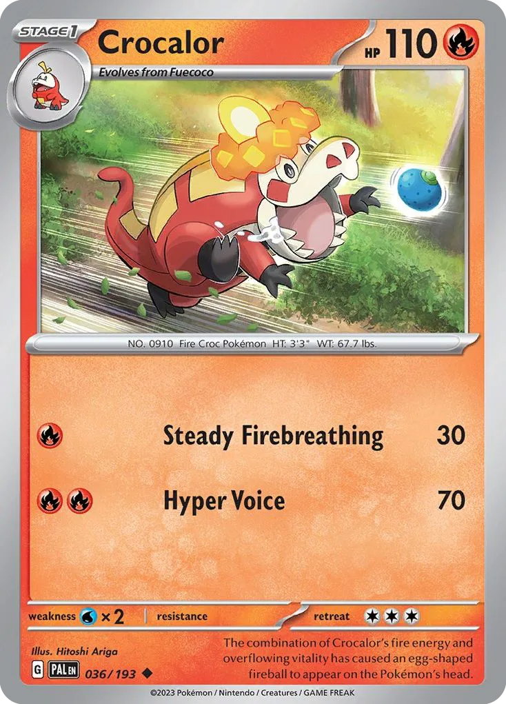 Crocalor (PAL 036) – Paldea Evolved – Normal