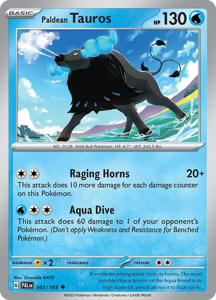 Paldean Tauros (PAL 041) – Paldea Evolved – Normal