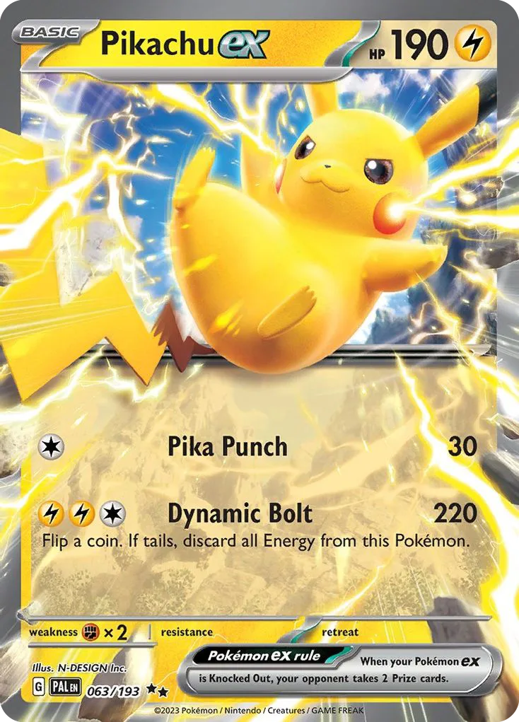 Pikachu ex (PAL 063) – Paldea Evolved – Normal