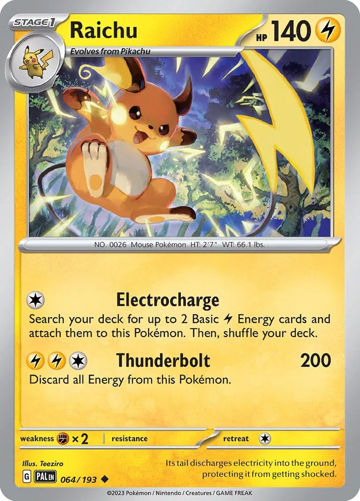 Raichu (PAL 064) – Paldea Evolved – Normal