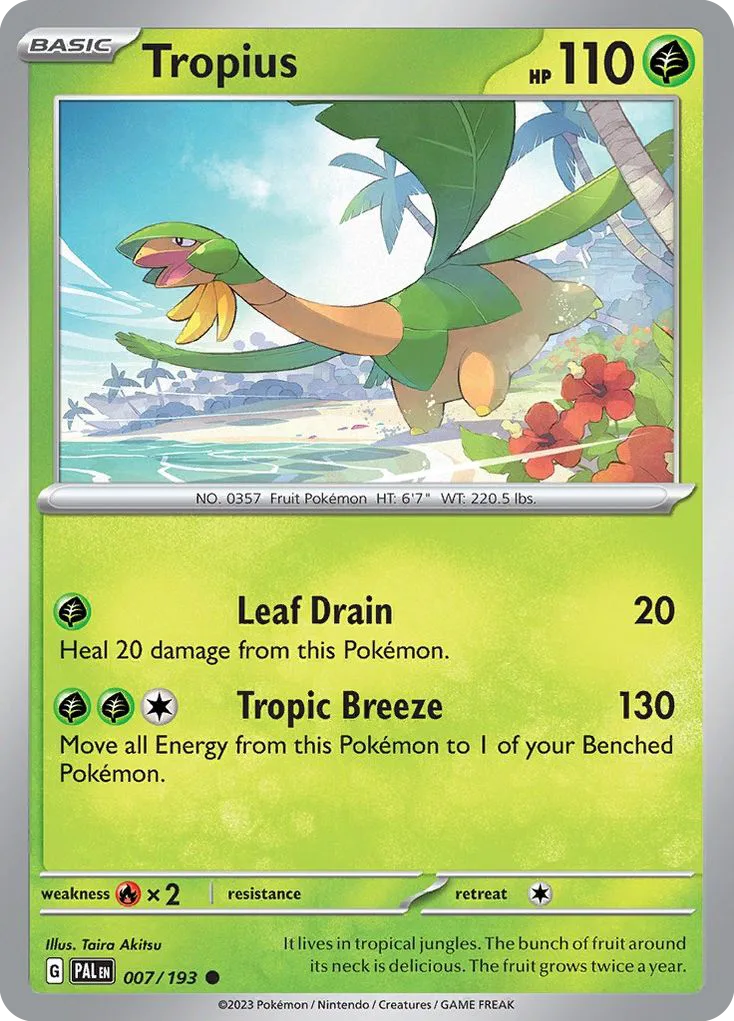 Tropius (PAL 007) – Paldea Evolved – Normal