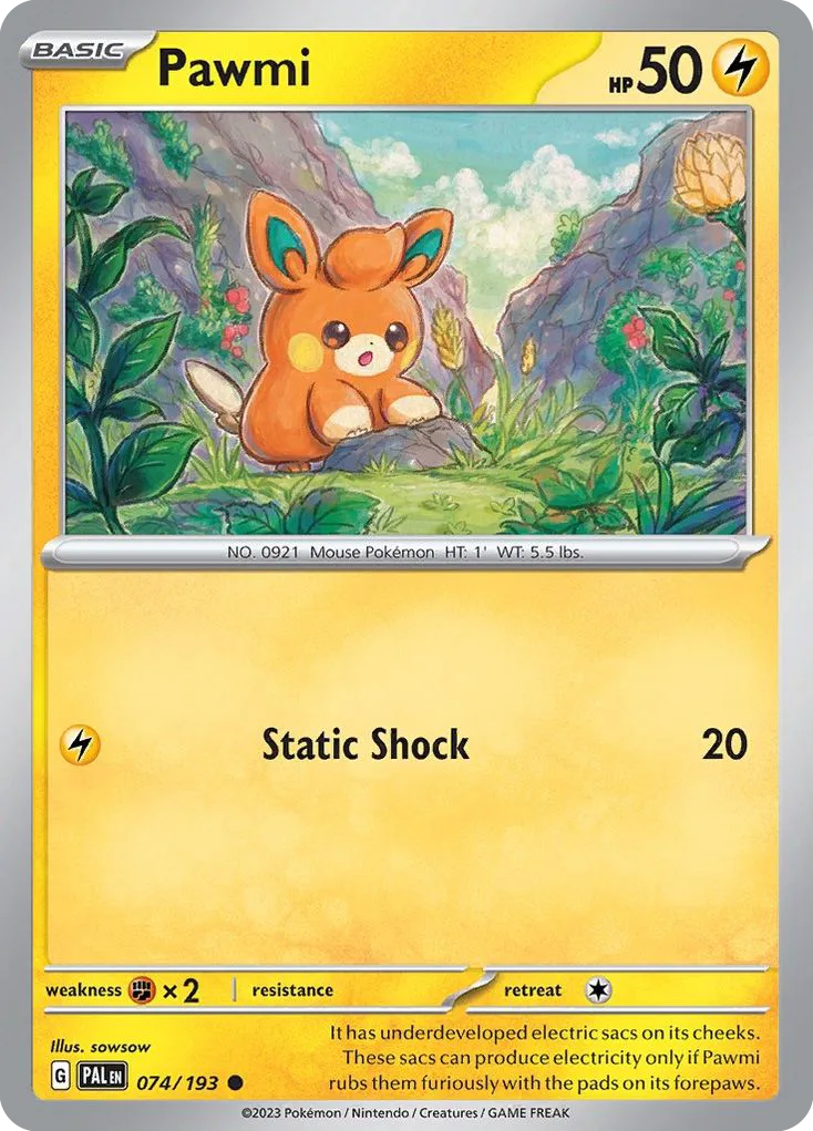 Pawmi (PAL 074) – Paldea Evolved – Normal