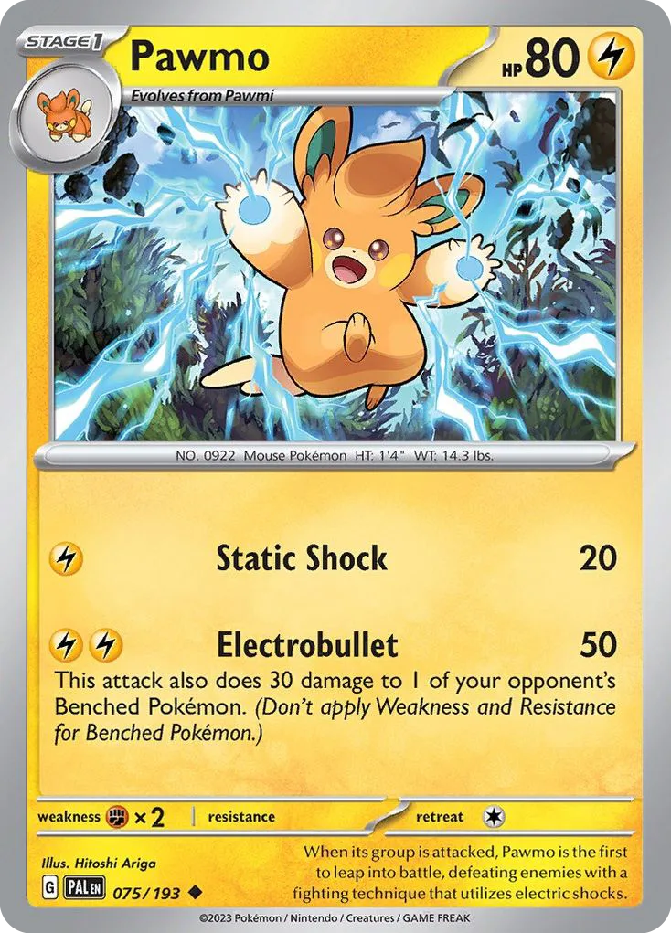 Pawmo (PAL 075) – Paldea Evolved – Normal