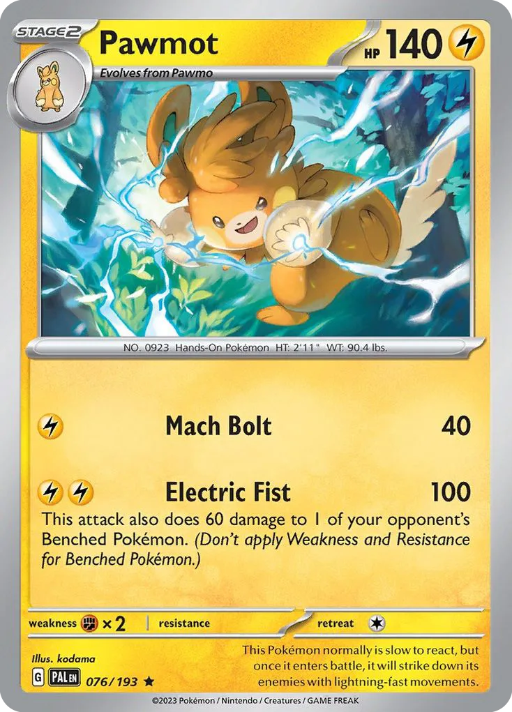 Pawmot (PAL 076) – Paldea Evolved – Normal