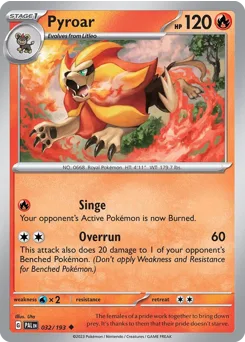 Pyroar • Paldea Evolved • Normal