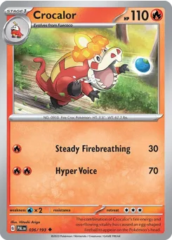 Crocalor • Paldea Evolved • Normal