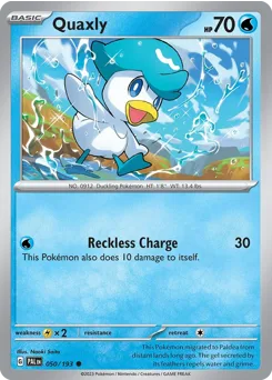 Quaxly • Paldea Evolved • Normal