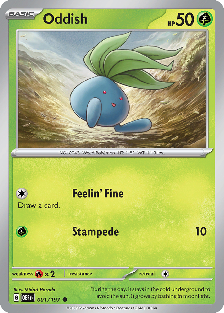 Oddish (OBF 001) – Obsidian Flames – Normal