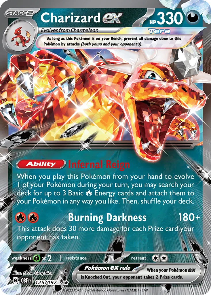 Charizard ex (OBF 125) – Obsidian Flames – Normal