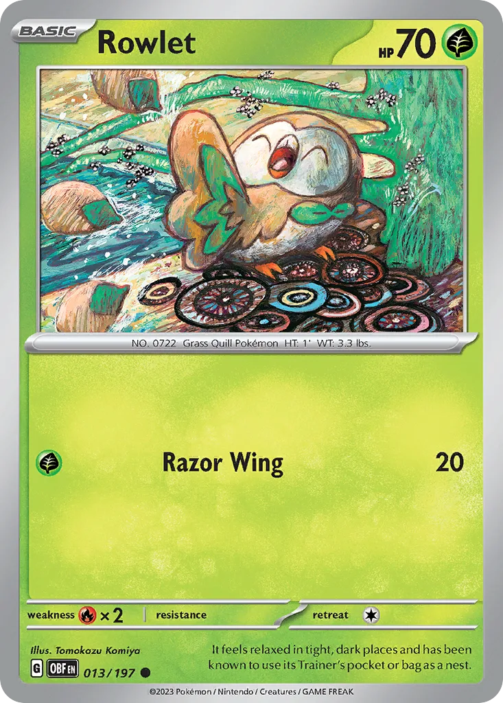 Rowlet (OBF 013) – Obsidian Flames – Normal
