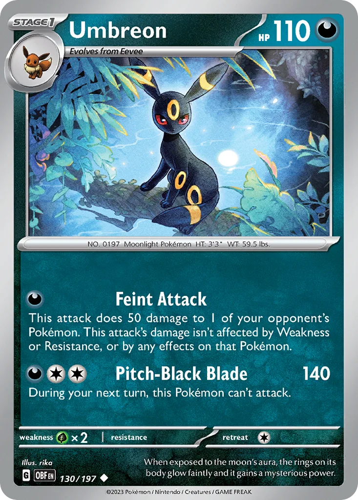Umbreon (OBF 130) – Obsidian Flames – Normal