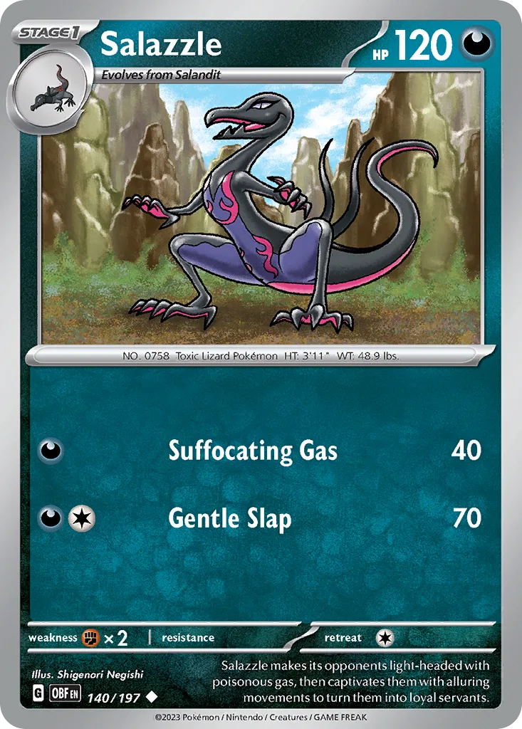 Salazzle (OBF 140) – Obsidian Flames – Normal
