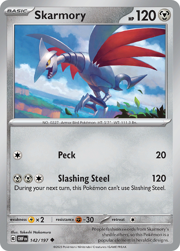 Skarmory (OBF 142) – Obsidian Flames – Normal