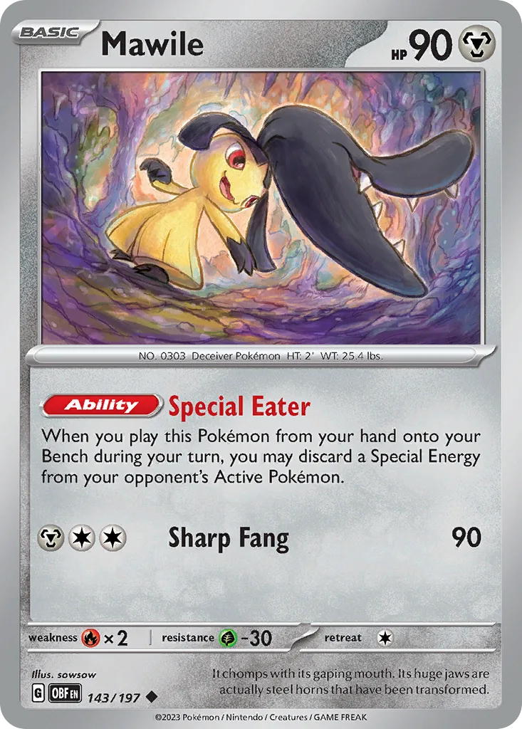 Mawile (OBF 143) – Obsidian Flames – Normal