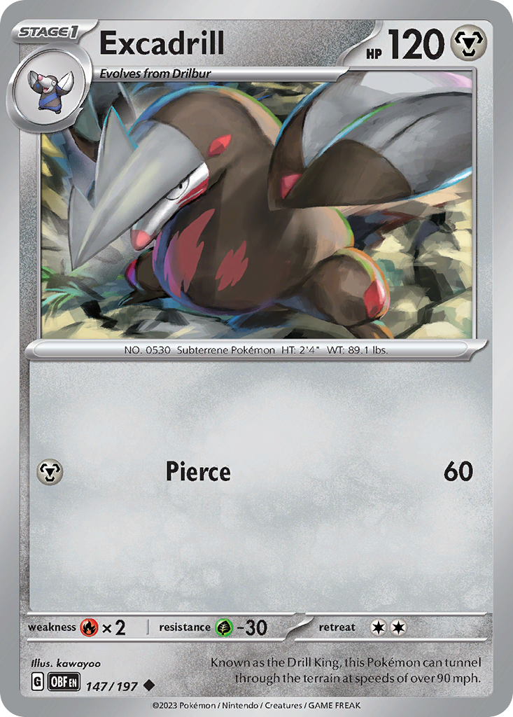 Excadrill (OBF 147) – Obsidian Flames – Normal