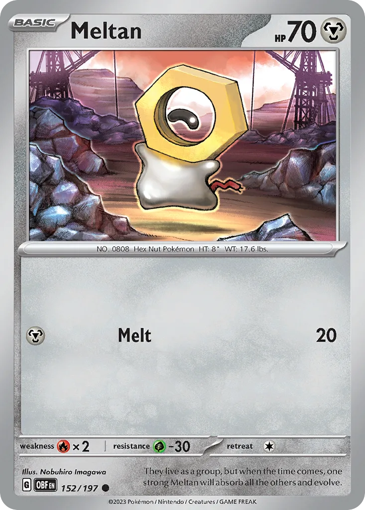 Meltan (OBF 152) – Obsidian Flames – Normal