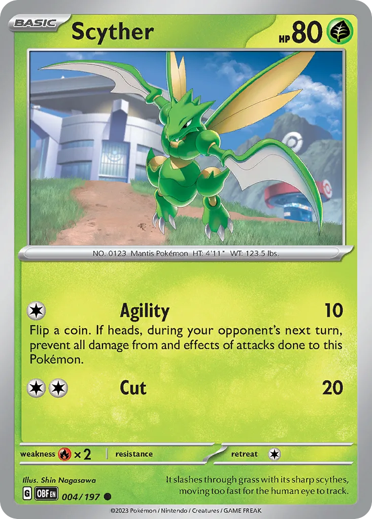 Scyther (OBF 004) – Obsidian Flames – Normal