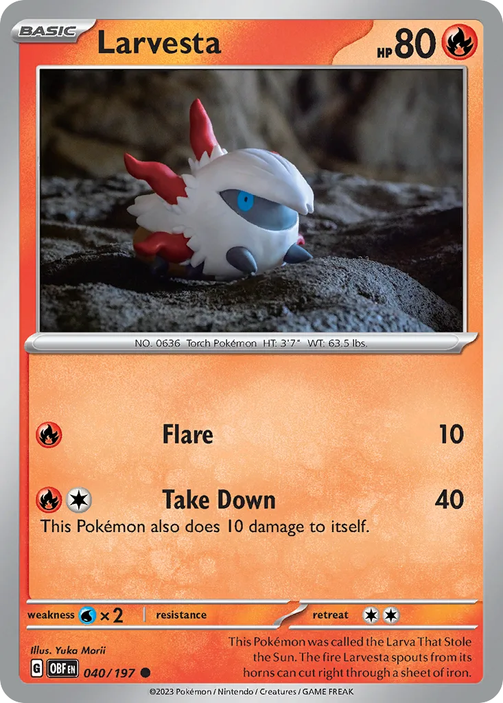 Larvesta (OBF 040) – Obsidian Flames – Normal
