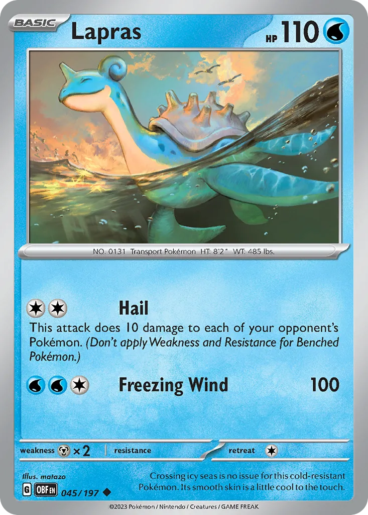 Lapras (OBF 045) – Obsidian Flames – Normal