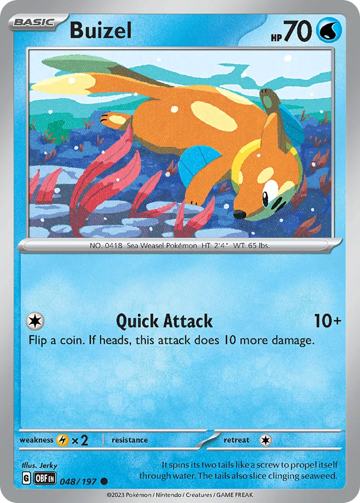 Buizel (OBF 048) – Obsidian Flames – Normal