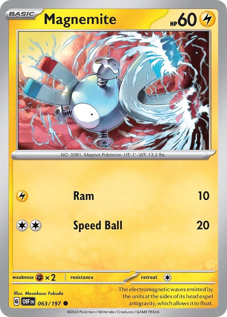 Magnemite (OBF 063) – Obsidian Flames – Normal