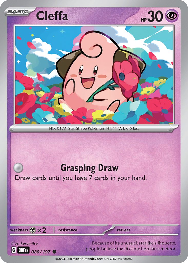 Cleffa (OBF 080) – Obsidian Flames – Normal