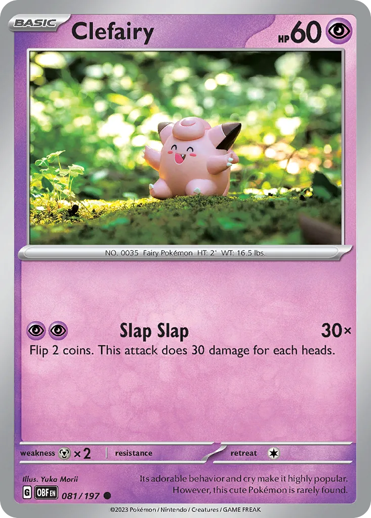 Clefairy (OBF 081) – Obsidian Flames – Reverse Holo