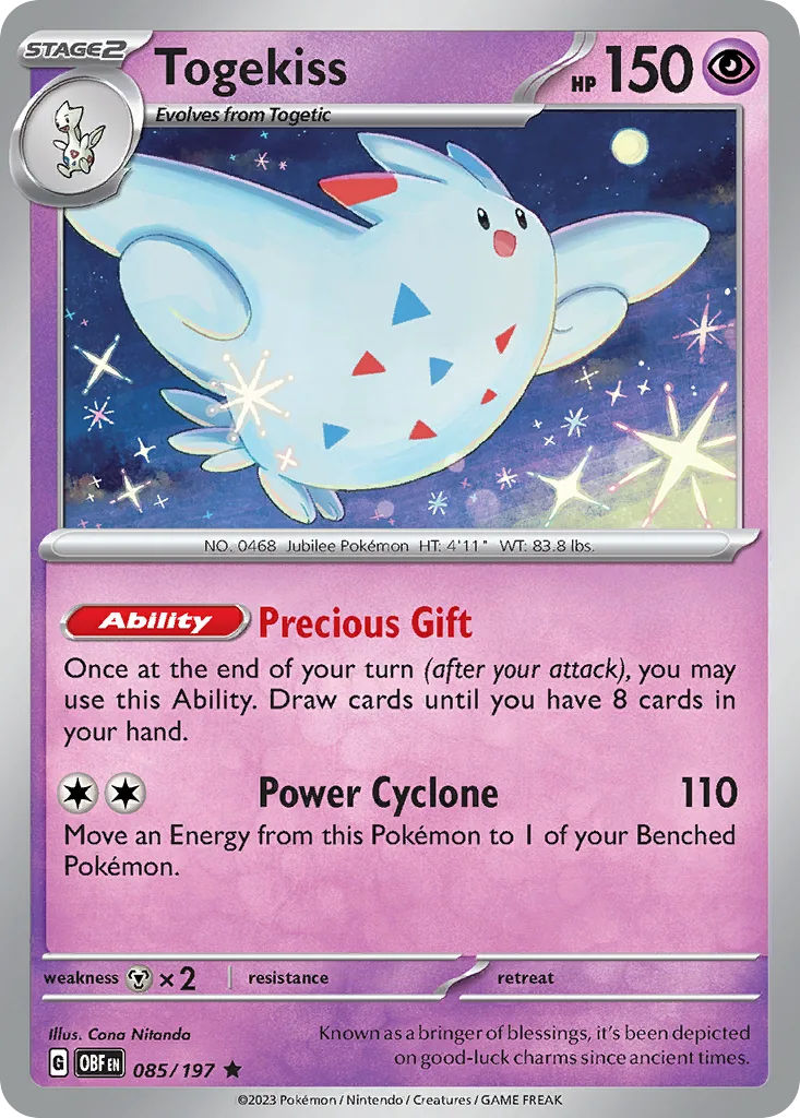 Togekiss (OBF 085) – Obsidian Flames – Normal
