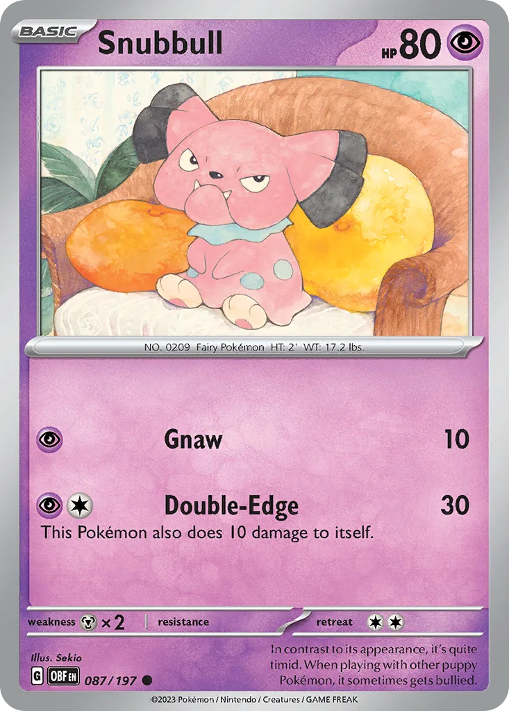 Snubbull (OBF 087) – Obsidian Flames – Normal
