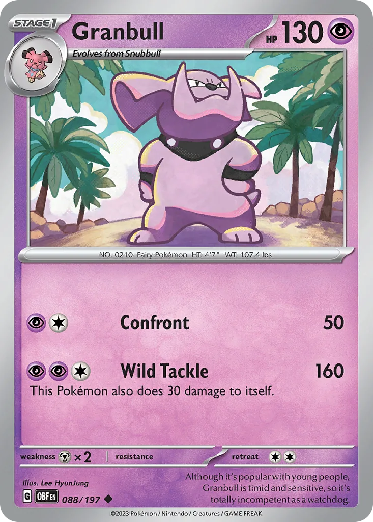 Granbull (OBF 088) – Obsidian Flames – Normal