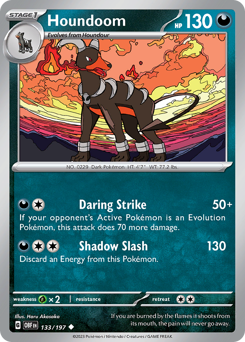 Houndoom • Obsidian Flames • Normal