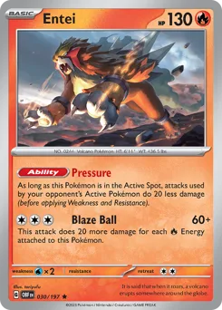 Entei • Obsidian Flames • Normal