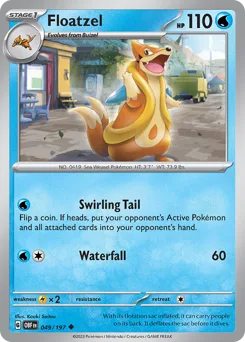 Floatzel • Obsidian Flames • Normal