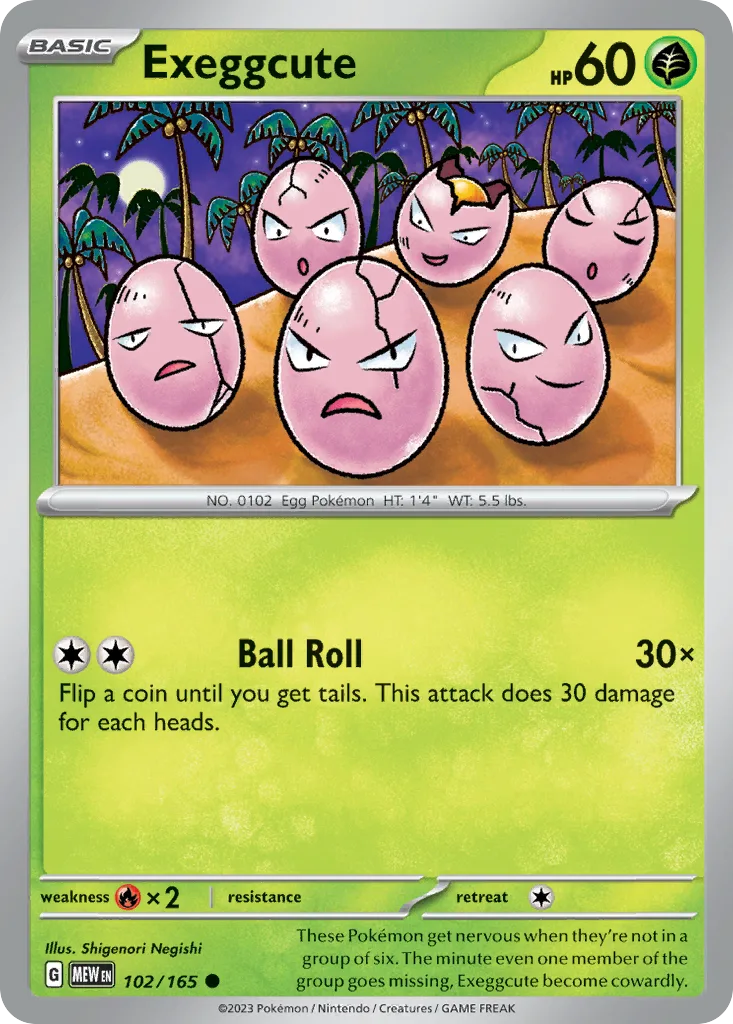 Exeggcute (MEW 102) – 151 – Normal