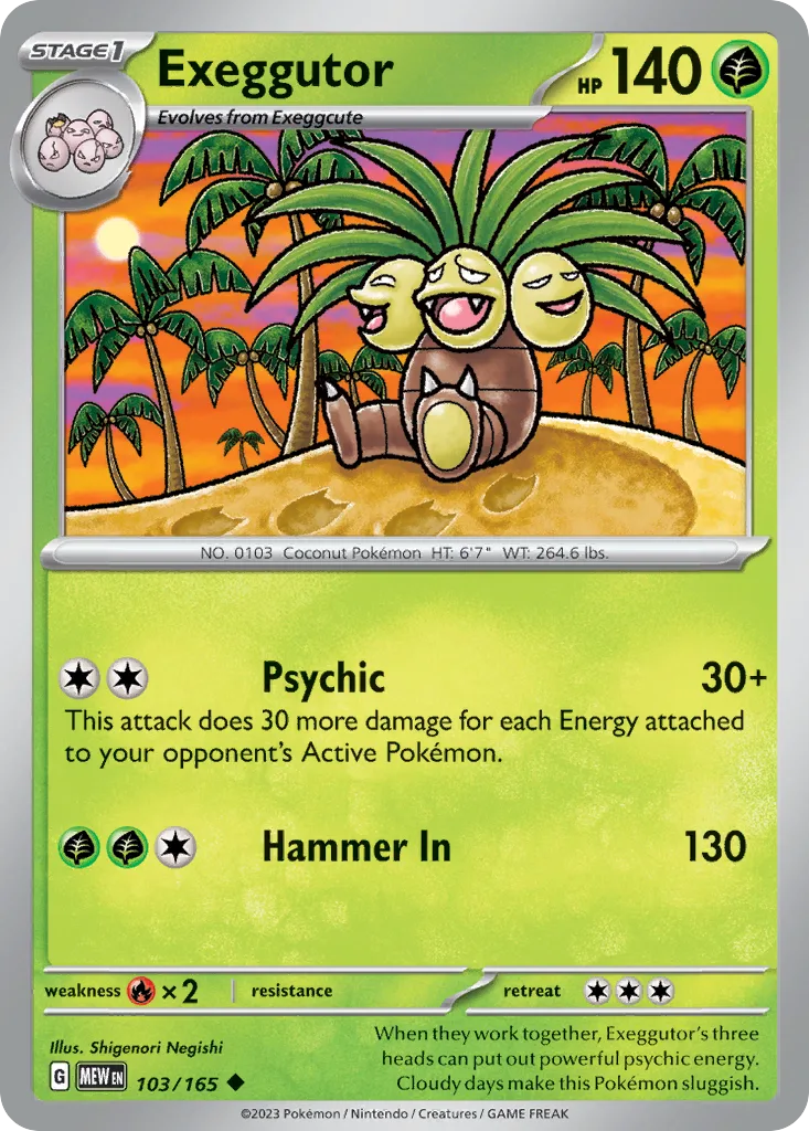 Exeggutor (MEW 103) – 151 – Normal