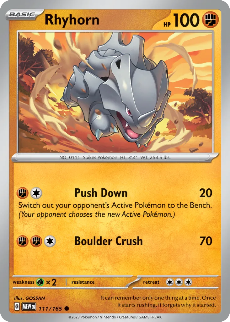 Rhyhorn (MEW 111) – 151 – Normal