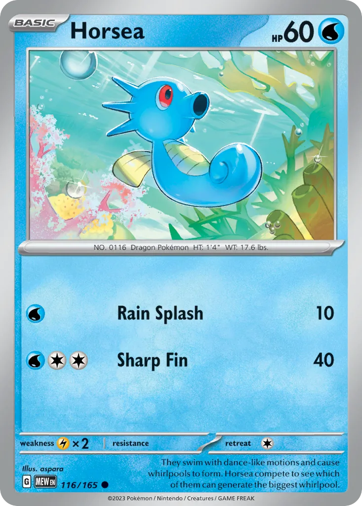 Horsea (MEW 116) – 151 – Normal