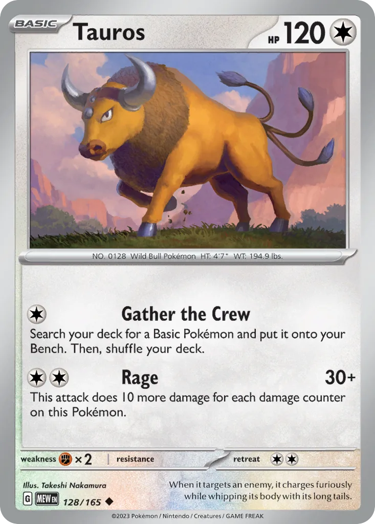 Tauros (MEW 128) – 151 – Normal