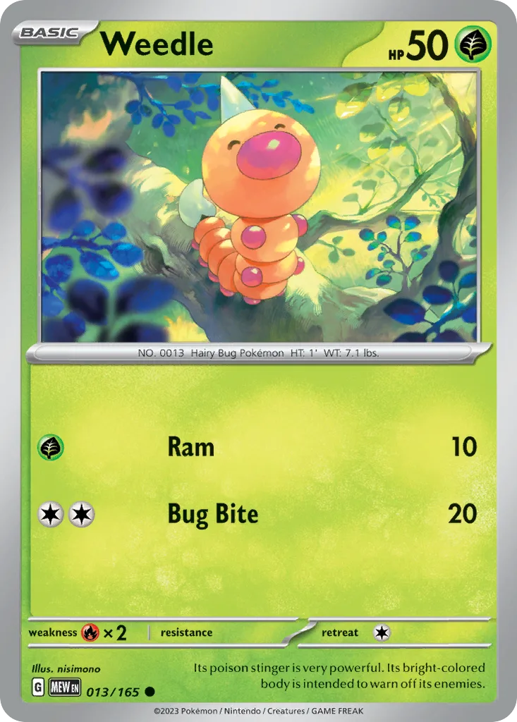 Weedle (MEW 013) – 151 – Normal