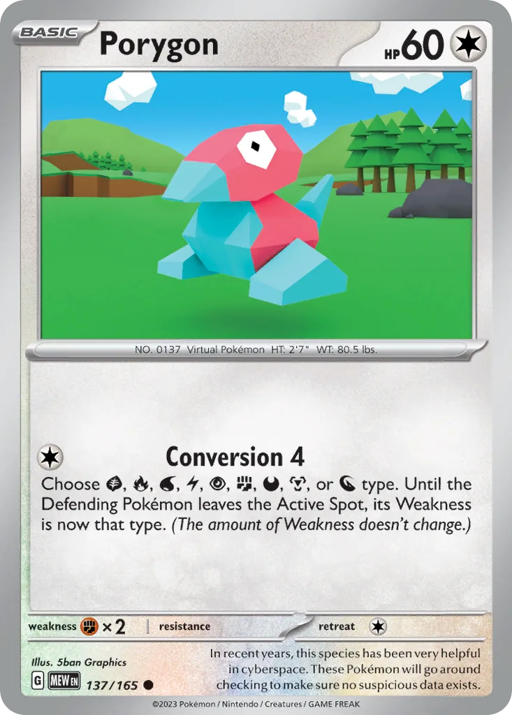 Porygon (MEW 137) – 151 – Normal