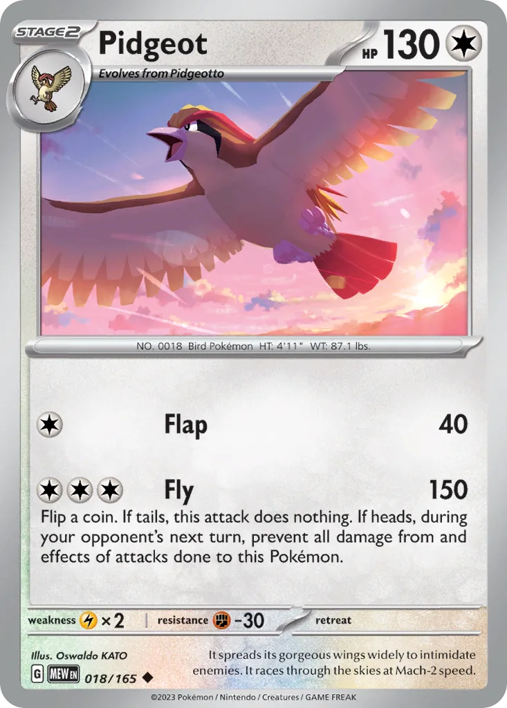 Pidgeot (MEW 018) – 151 – Normal