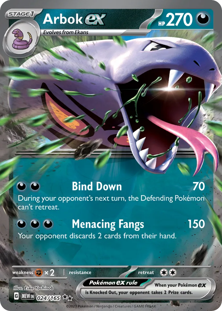 Arbok ex (MEW 024) – 151 – Normal
