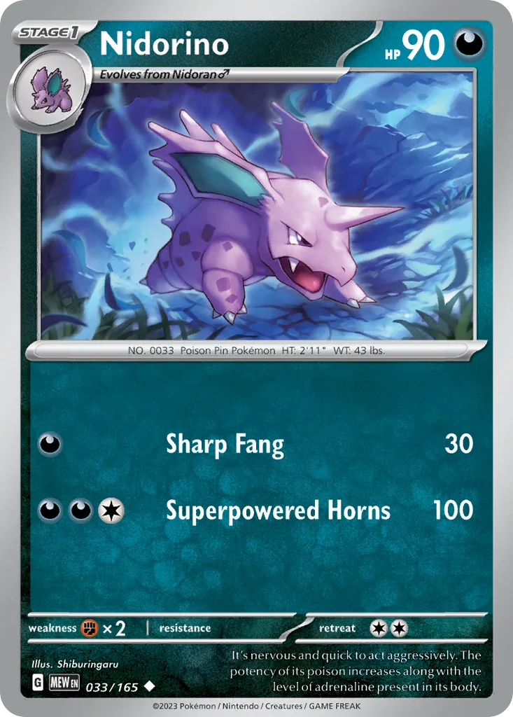 Nidorino (MEW 033) – 151 – Normal