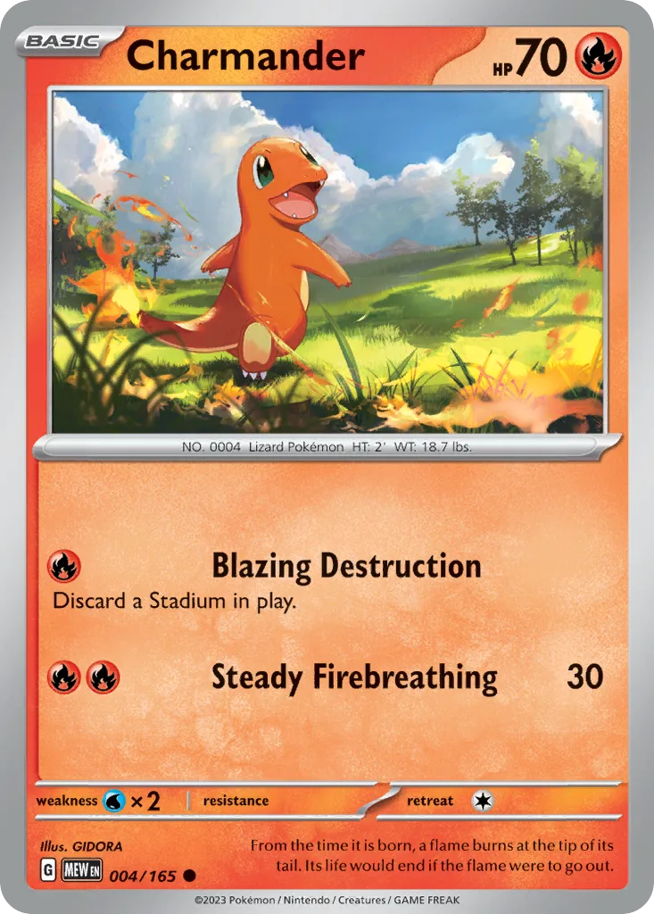 Charmander (MEW 004) – 151 – Normal