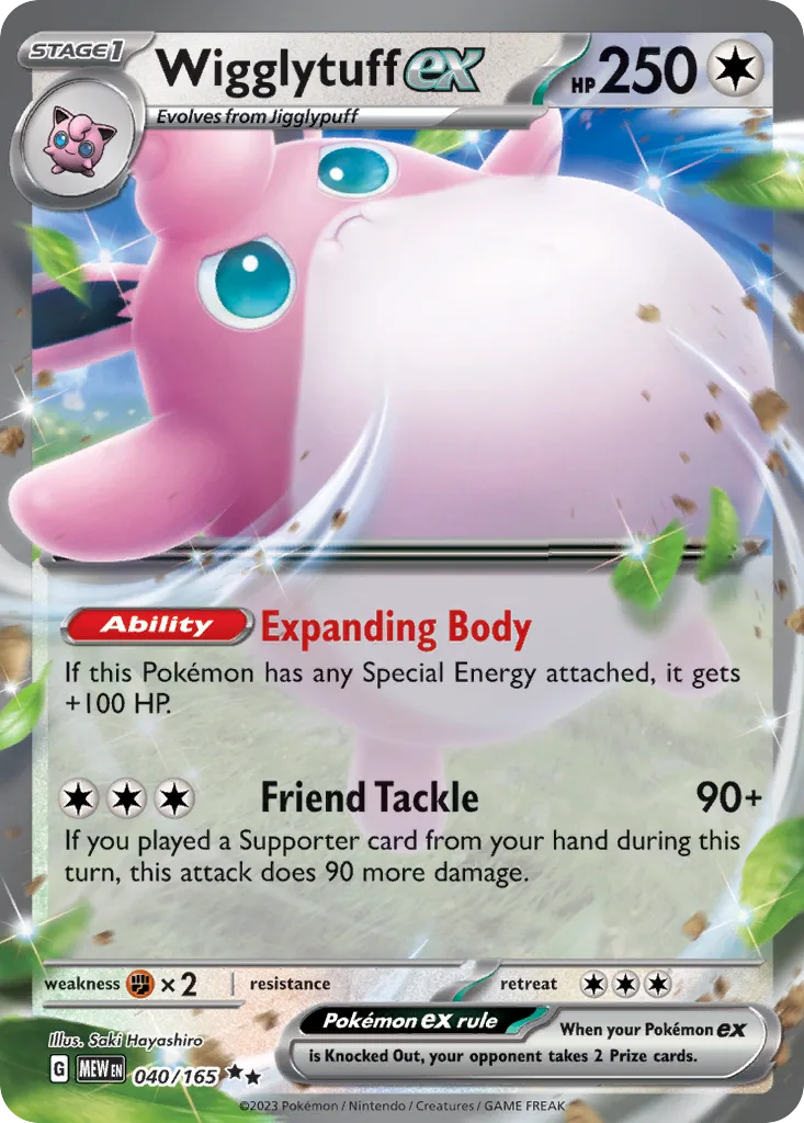 Wigglytuff ex (MEW 040) – 151 – Normal