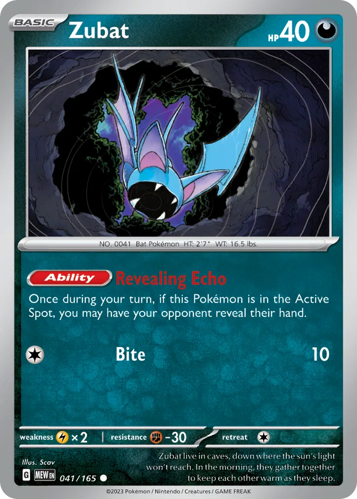Zubat (MEW 041) – 151 – Normal