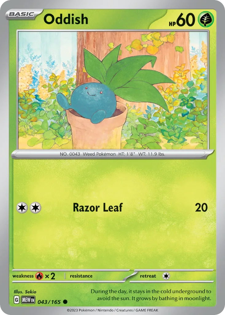 Oddish (MEW 043) – 151 – Normal